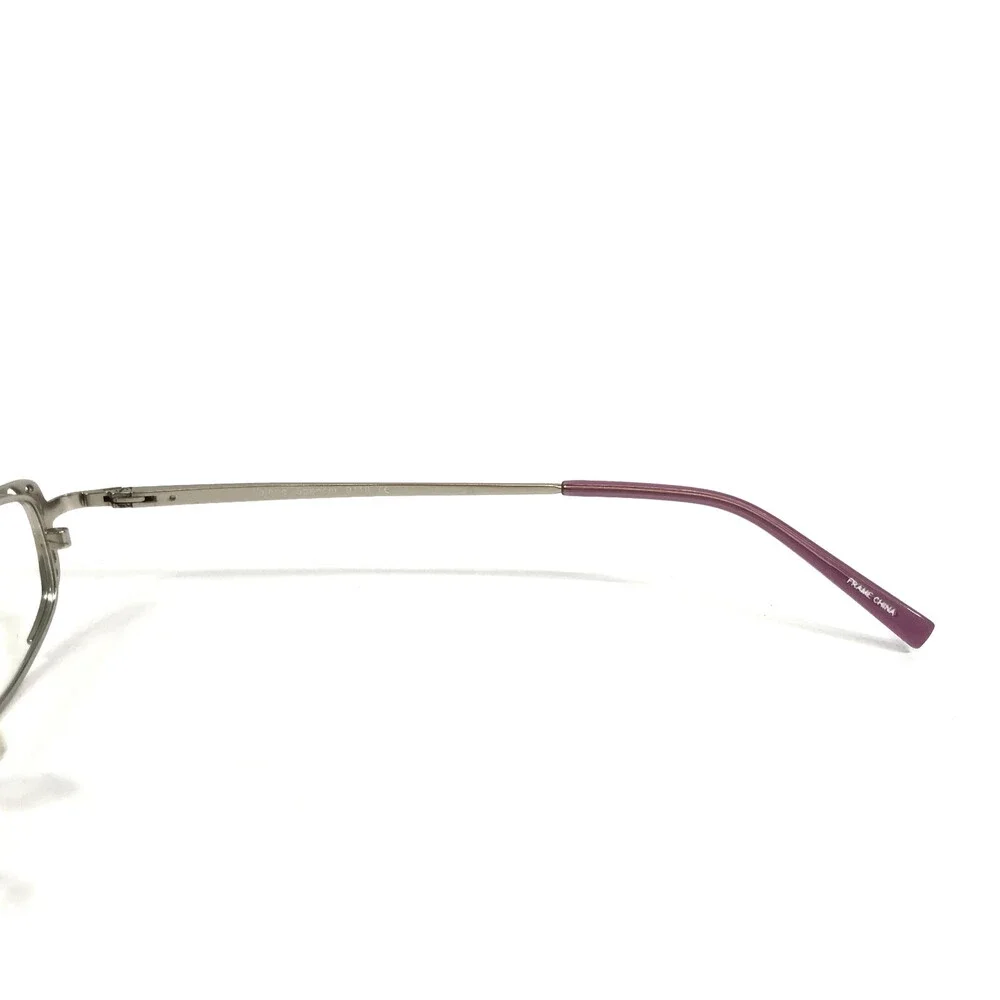 Valerie Spencer Eyeglasses Frames 9118 SIL Silver Rectangle Full Rim 49-16-135